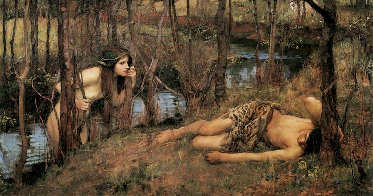 John William Waterhouse A Naiad (mk41) oil painting picture
